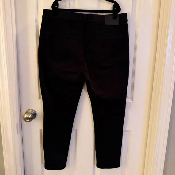 Express Black Skinny Jeans Denim Size 12s / 12 Short Mid Rise - Picture 4 of 8